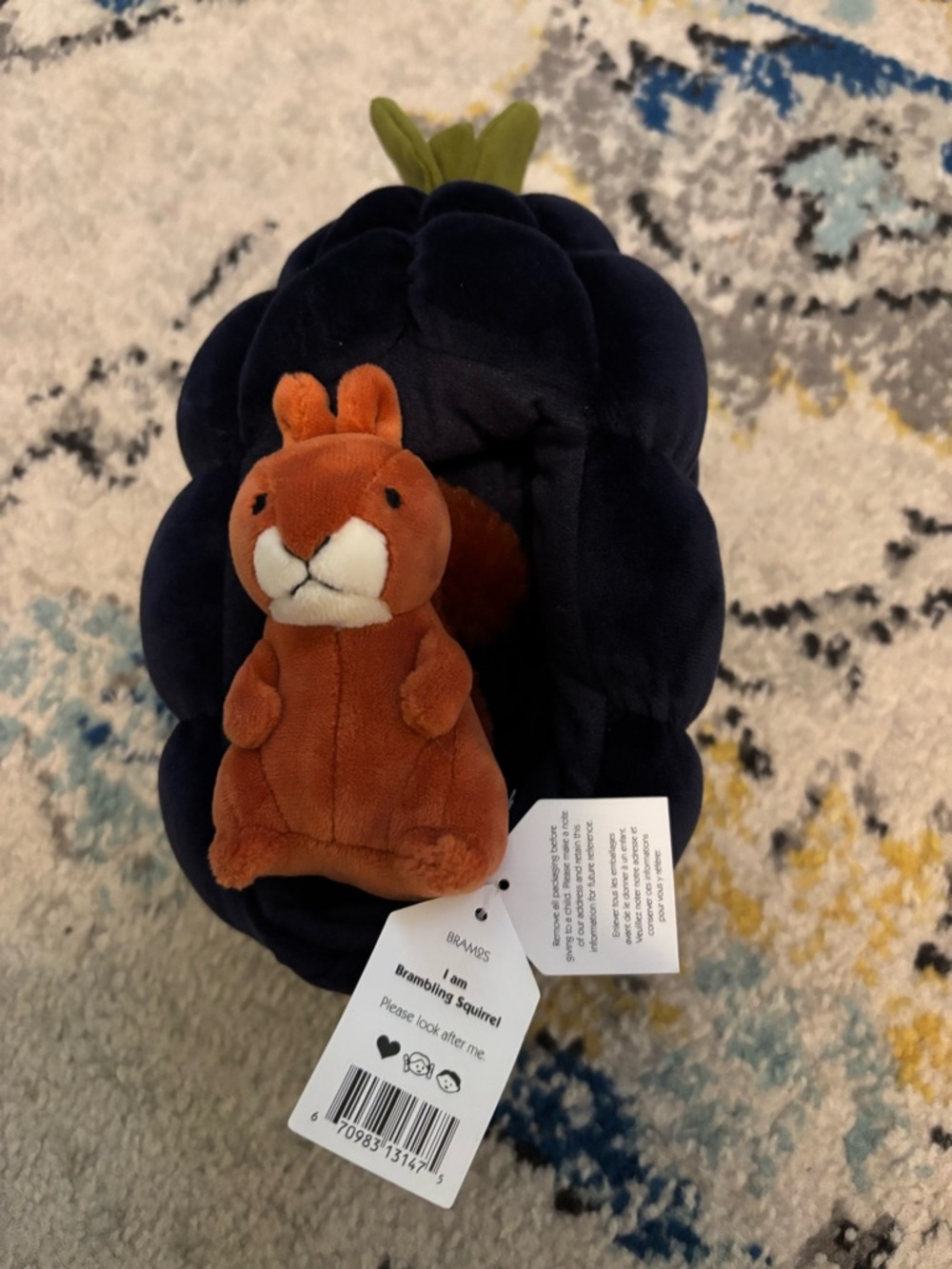 Jellycat NWT Retired Brambling Squirrel - Picture 3 of 5